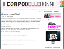 Tablet Screenshot of ilcorpodelledonne.net
